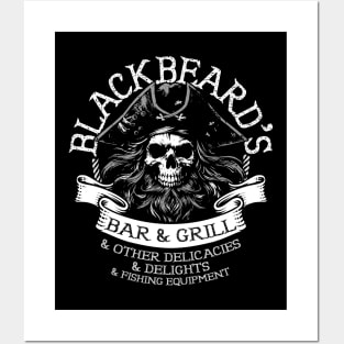 Blackbeard's Bar & Grill & Other Delicacies & Delights & Fishing Equipment Posters and Art